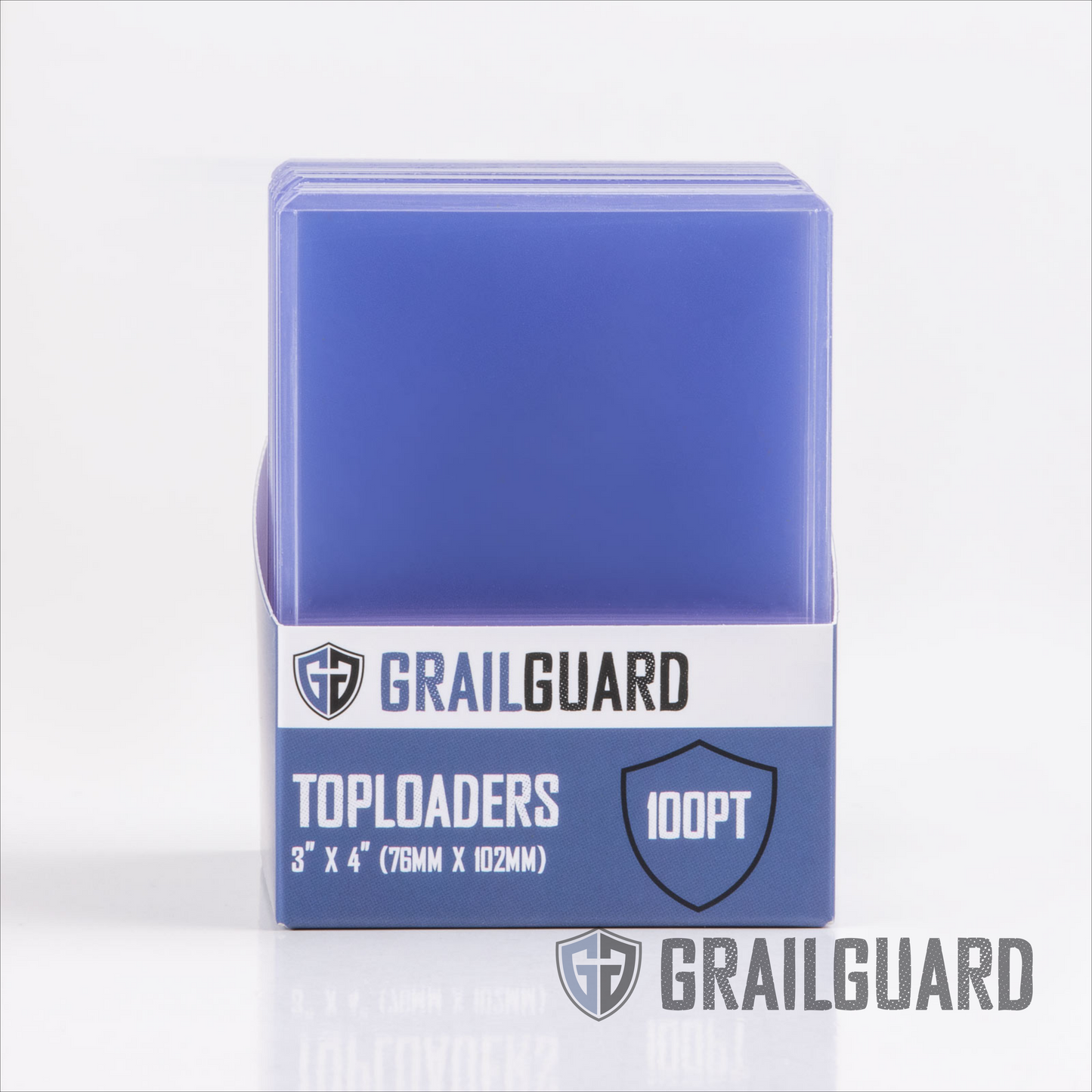 Grail Guard - 100pt Regular Card Toploaders - 3" x 4" (Carton - 40 packs)