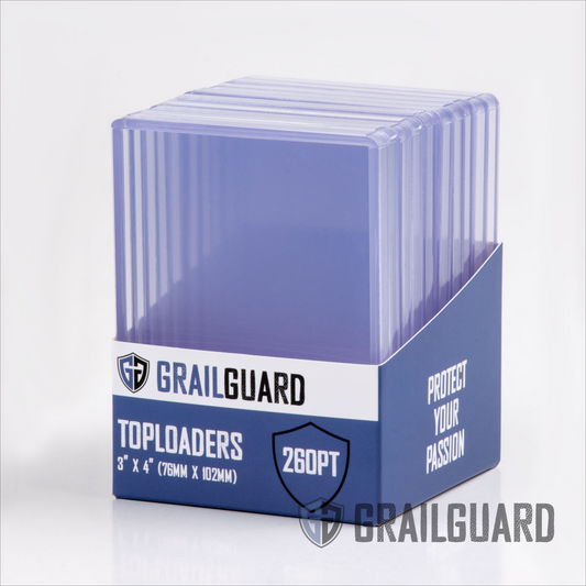 Grail Guard - 260pt Regular Card Toploaders - 3" x 4" (1 pack)