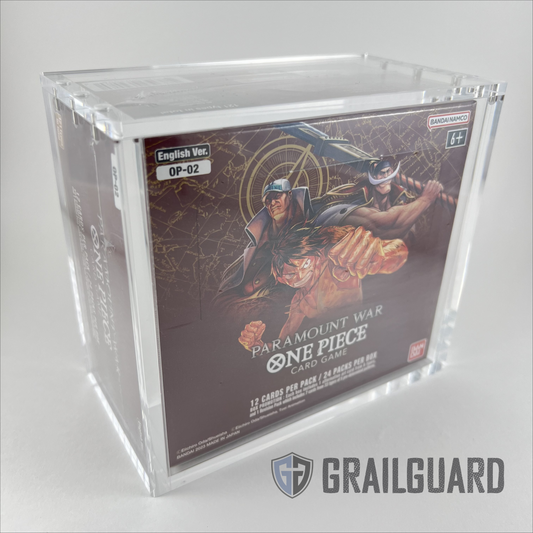 One Piece English Booster Box Acrylic Display Protector Case All Sizes OP01-16