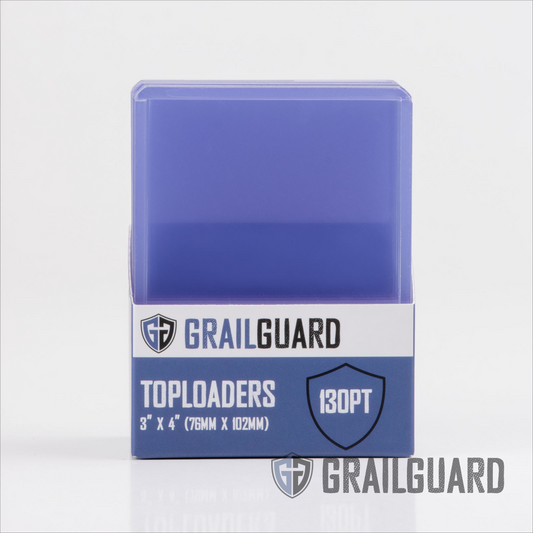 Grail Guard - 130pt Regular Card Toploaders - 3" x 4" (1 pack)