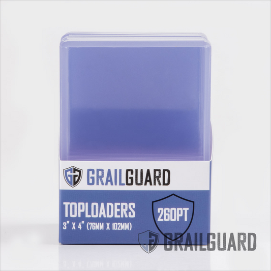 Grail Guard - 260pt Regular Card Toploaders - 3" x 4" (1 pack)