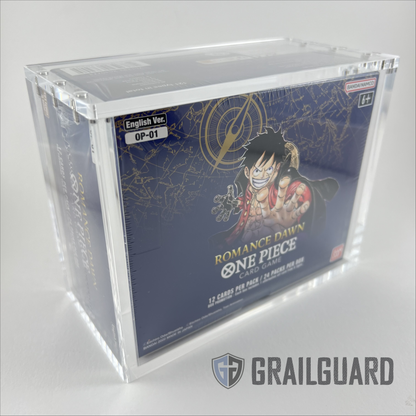 One Piece English Booster Box Acrylic Display Protector Case All Sizes OP01-16