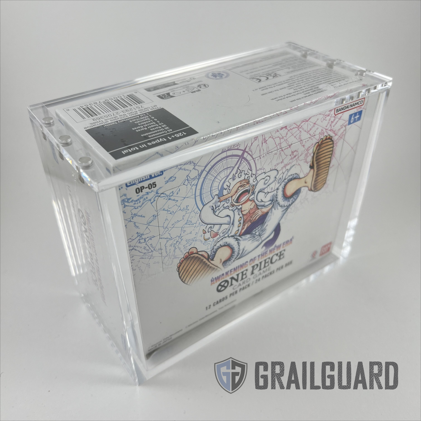 One Piece English Booster Box Acrylic Display Protector Case All Sizes OP01-16