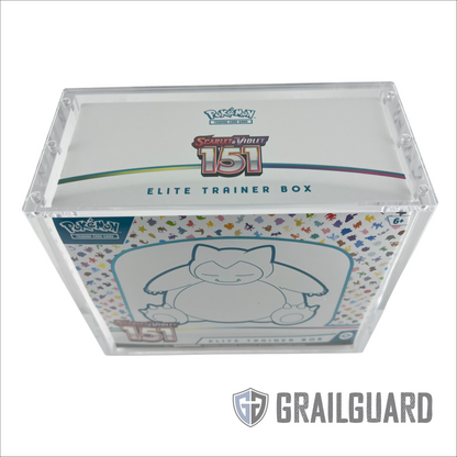 Pokemon TCG Elite Trainer Box ETB Premium Acrylic Display Protector Case (Carton of 12)