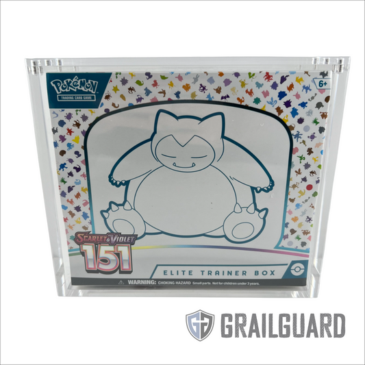 Pokemon TCG Elite Trainer Box ETB Premium Acrylic Display Protector Case (Carton of 12)