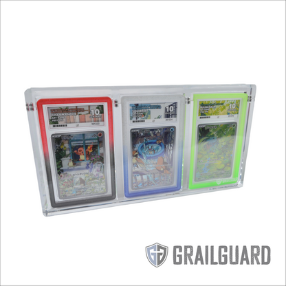 Triple Graded Card Premium Acrylic Magnetic Ultra Thick Display Case
