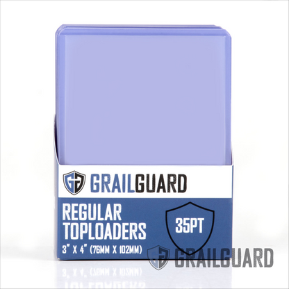 Grail Guard - 35pt Regular Card Toploaders - 3" x 4" (Carton - 40 packs)