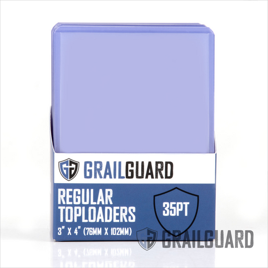 Grail Guard - 35pt Regular Card Toploaders - 3" x 4" (Carton - 40 packs)
