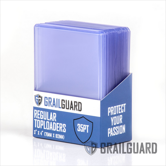 Grail Guard - 35pt Regular Card Toploaders - 3" x 4" (Carton - 40 packs)
